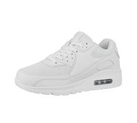 Elara Chaussures Femmes Hommes de Course Sport Baskets Chunkyrayan H001-Z001 White-36