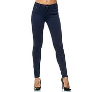 Elara Pantalon Femmes Elastique Jeans Skinny Chunkyrayan EL09-2-Dk-Blue 50 (5XL)