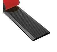 Élargi Profilé pour Nez de Marche Adhésif Double Face Haute Adhérence Intégré, Épaissi Imperméable Nez de Marche pour Escaliers Autocollant Antidérapant(Black)