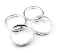 Elargisseur 1/4 pièces OD 73,1mm/2,88" ID 64,1mm/2,52" moyeu roue voiture anneaux centraux moyeu entretoise centrale roue voiture alliage aluminium(4Pcs)