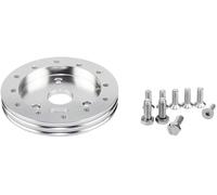 Elargisseur Adaptateur de moyeu de volant, kit d'entretoise de conversion 6 trous vers 3 trous, 0,5" 1" argent noir(Silver 0.5 lnch)