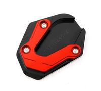 Élargisseur Béquille Latérale Pour Royal Pour Enfield Himalayan 450 2024 2025 2026 Plaque D'extension De Béquille Latérale Moto Patin Robuste(Red)