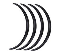 Élargisseur De l'aile Voiture Pour Peugeot 206 207 308 406 407 Voiture Roue Sourcils Arche Fender Flares Couverture Garniture Autocollants Accessoires 73cm/29'' Protecteur Sourcil Roue(Glossy Black)
