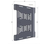 Elargisseur de pont à bagages argent pour Honda XL 600 V Transalp (1987-2000)