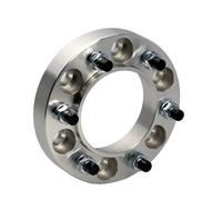 Elargisseur De Voie 2 / 4pcs 25/30/35/40/4 5 mm PCD 6x114.3 66,1 Spacers de roues Adaptateur 6 LUG(4PCS 25mm Silver)