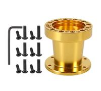 Elargisseur de Voie Kit D'adaptateurs Pour Moyeu Volant 2 Couleurs 3 Pouces Entretoise En Aluminium Voiture Kit D'adaptateurs Moyeu De Volant Avec Clé Wheel Spacer(Yellow)