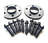 Elargisseur De Voie Pour Benz Pour GLS 2 Pièces 15MM 5x 4.4'' 5x112 66.6 Entretoises De Roue Centrées Avec Boulons À Billes À Filetage Long 15x1.25(15mm Black)