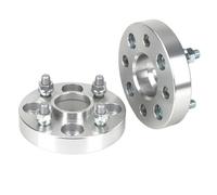 Elargisseur De Voie Pour FORD 2 Pièces PCD 4X108 CB 63.4mm 20/25/30/35/40mm Adaptateur D'entretoise De Roue Entretoises De Roue(2PCS 35mm Silver)