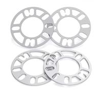 Elargisseur Joint pneu voiture universel plaque joint adaptateur 1 jeu = 4 pièces joint bride alliage aluminium 4-5 trous 6 trous moyeu roue voiture(8mm Spacer)
