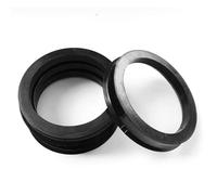 Elargisseur Voie Alliage Aluminium Lot 4 anneaux centrage moyeu de roue de voiture en plastique noir 72-56,1 mm, accessoires de voiture, anneau de moyeu 72 à 56,1
