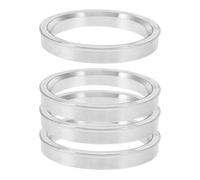 Elargisseur Voie Alliage Aluminium Lot de 4 anneaux centraux de moyeu pour jantes de voiture, enjoliveurs de jantes en aluminium, légers, élégants et polyvalents