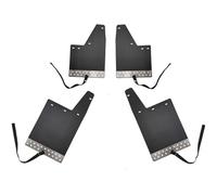 Élargisseurs D'Aile pour Suzuki pour Jimny pour Sierra JB74 2019 2020 2021 2022 2023 Bavettes Garde-Boue Avant Arrière 4 Pièces Splash Fender(Black NO Logo)