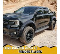 Élargisseurs d'ailes pour Ford Ranger NEXT GEN T9 2023-2025 Wildtrak XLT, extensions de passage de roue de 35 mm de large, ABS noir mat SPORT LIMITED