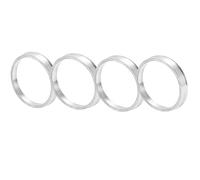 Élargisseurs de Voie Anneau Central Moyeu Roue Voiture, 4 Pièces, OD 66.6mm 68.1mm À ID 54.1/56.1/56.6/58.1/59.6mm, Moyeux Choc D'arbre Central Roues Entretoises de Roue(66.6mmOD-59.1mmID)