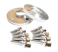 Élargisseurs de voie en aluminium 6061-T6 15 mm 5 x 112 mm 57,1 mm alésage centré avec boule de 45 mm 14 x 1,5 mm pour VW pour Golf GTI(15mm silver bolts)