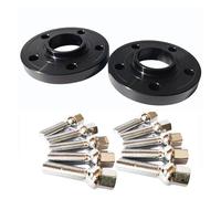 Élargisseurs de voie en aluminium 6061-T6 15 mm 5 x 112 mm 57,1 mm alésage centré avec boule de 45 mm 14 x 1,5 mm pour VW pour Golf GTI(15mm black bolts)