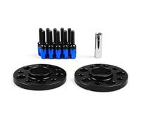 Élargisseurs de Voie Pour Benz Avec Boulons À Billes 15mm 5x112mm 66.6mm, Entretoises Roue À Alésage Centré Sur Le Moyeu M12x1,5 Boulons Coniques Entretoises de Roue(Blue bolts)