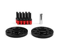 Élargisseurs de Voie Pour Benz Avec Boulons À Billes 15mm 5x112mm 66.6mm, Entretoises Roue À Alésage Centré Sur Le Moyeu M12x1,5 Boulons Coniques Entretoises de Roue(Red bolts)