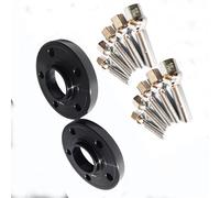 Élargisseurs de Voie Pour VW Pour Golf GTI 15 Mm 5 X 112 Mm 57,1 Mm Alésage Central 6061-T6 Avec Extension De 45 Mm En Forme De Boule 14 X 1,5 Mm(Black)