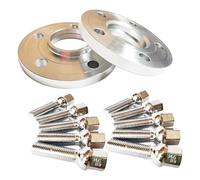 Élargisseurs de Voie Pour VW Pour Golf GTI 15 Mm 5 X 112 Mm 57,1 Mm Alésage Central 6061-T6 Avec Extension De 45 Mm En Forme De Boule 14 X 1,5 Mm(Silver)