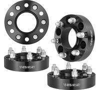 Elargisseurs de voie VEVOR, adaptateur de roue 1,5 pouces 6 x 5,3 pouces, 6 boulons de roue, forgés, alésage 87,1 mm, boulons M14 x 1,5 centrés sur le moyeu, entretoises, convient pour Ford F150, Expe