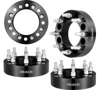 Élargisseurs de voie VEVOR, adaptateur de roue 2 pouces 8 x 6,5 pouces, 8 boulons, entretoises forgées, alésage 126 mm, entretoises centrées sur le moyeu 9/16 pouces-18 boulons Dodge Ram Ford