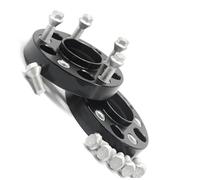 Élargisseurs voie auto Adaptateur d'entretoise de roue 2 pièces 20/25/30/35/40/50 mm PCD 5x112 57,1 mm pour Skoda(2PCD 40mm Black)