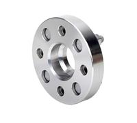 Élargisseurs voie auto Adaptateur d'entretoises forgées roue PCD 4x100 trou central 54,1 mm 2 pièces pour joint de bride pour Häfele M12x1,5(2PCS 15mm Silver)