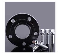 Élargisseurs voie auto Adaptateurs D'entretoise De Roue PCD 5x112 66.6 2 Pièces En Aluminium Forgé 7075 Noir Joint De Pneu De Voiture Bride De Pneu Pour BMW(15mm)