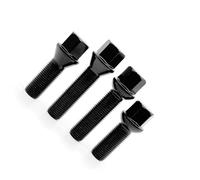 Élargisseurs voie auto Boulons de roue noirs en acier Embers M12x1,5 14x1,5 14x1,25 moyeux de voiture pour Mercedes pour Benz 10 pièces(10pcs conical 40mm)