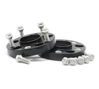 Élargisseurs voie auto Entretoises roue CNC alliage d'aluminium 2 pièces 20/25/30/35/50 mm adaptées aux jantes PCD 5x100 CB 57.1 pour VW pour FOX pour GOLF(2PCS 25mm Black)