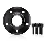 Élargisseurs voie auto Entretoises roue forgées noires 5x108 CB 63,4 M14 x 1,5 centrées sur moyeu plaque bride 15/20/25/30/35mm pour F-Pace 2/4 pièces(2pcs 25mm)