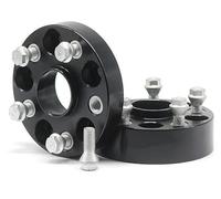 élargisseurs voie Entretoises Roues CNC Alliage D'aluminium 2 Pièces, 20/25/30/35/50mm Combinaison PCD 5x100 CB 57.1 Pour A1 A2 A3 TT FOX Pour GOLF Jantes Voiture(2PCS 25mm Black)