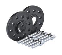 Élargisseurs Voie Pour A4 A8 Quattro 2 Entretoises Roue À Centrage Par Moyeu 12 mm/15 mm 5x100 5x112 (57,1 mm) Avec Boulons Roue 14x1,5. Pour Jantes Pour Véhicule(Noir,15mm)