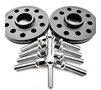 Élargisseurs Voie Wheel Compatible Avec Vw Pour EOS 2007-2015 2 Pièces 25mm D'épaisseur PCD 5x100 5X112 CB57.1 Entretoises Roue 10 Pièces 14x1.5 Élargir Les Boulons Roue En Forme Boule(Noir)