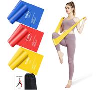 Elastic Band (3 Pieces),1.5 M/2 M Elastic Band With 3 Resistance Levels,Ideal Elastic Band For Yoga,Pilates