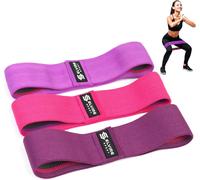 Elastic Band For Women And Men,Pack Of 3Elastic BandFabric Resistance Band For Yoga,Pilates,Crossfit