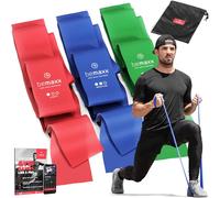 Elastic Bands Set/Extra Long 2 M Elastiband 3 Levels Of Resistance + Ebook Guide And BagPhysical Exercise Pilates Yoga Sport Gym Bodybuilding Traction Gymnastics Training Kit