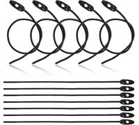 Elastic Bungee Cord,12 Pieces Tarpaulin Sandow,50 And 100 Cm,With Nylon Buckle,Elastic Latex Straps,Tarpaulin Tensioner For Caravans,Gardens And Luggage