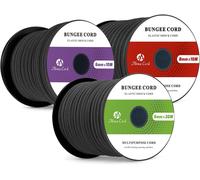 Elastic Bungee Cord 6 Mm 10 M Rubber Cord-Black