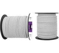 Elastic Bungee Cord 6mm 30m Elastic Rope Rubber Rope-White & Black