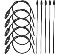 Elastic Bungee Strap For Warning Sign Bike Carrier Italy 10 Pieces Of Elastic Tensioners With Hooks 50 Cm,For Bicycles,Motorcycles,Canvas Vamping Guy Ropes,Adjustable Length