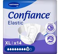 Elastic-Changes Complets Pour Hommes Et Femmes-Niveau D'absorption = 9 Gouttes (Fuites Urinaires Importantes)-Ph Neutre À La Peau-Matière Douce-Taille Xl-14 Unités.[W37]