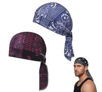 Elastic Cycling Sports Cap, Ultra-Light Elastic Cap, Breathable & Moisture-Wicking,Perfect Cycling Companion (Mix-D)