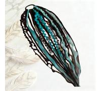 Elastic Dread Ponytail, 22" Braided Ponytail Extension, Bohemian Dreadlock Ponytail, Easy 1-Minute Clip-In Ponytails for Festival, Travel & Casual (Green)