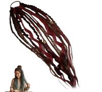 Elastic Dread Ponytail, Elastic Dread Ponytail Boho, Dread Ponytail Extensions, Boho Braided Ponytail Extension for Travel & Casual Styles (I)