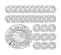 Elastic foodCovers - Lot de 30 couvercles extensibles en feuille d'aluminium réutilisables, joints flexibles pour la conservation des aliments | Couvercles de conservation des aliments pour la