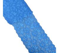 Elastic Lace Ribbon Tape 16cm Trim Fabric Embroidered White Trimmings DIY Crafts Sewing Material Garment Accessories(ROYAL BLUE)