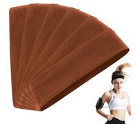 Elastic Non-Slip Solid Color Headband Headbands for Women & Men Elastic Soft Fabric Hair Bands Hair for Athletic(Marron)