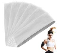 Elastic Non-Slip Solid Color Headband Headbands for Women & Men Elastic Soft Fabric Hair Bands Hair for Athletic(Blanc)
